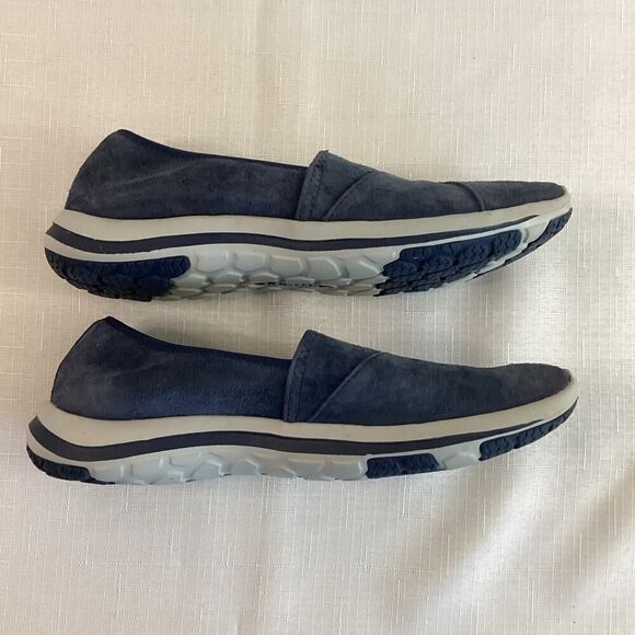 L.L. Bean Women's Back Cove Blue Nubuck Slip On Size 7.5 - Picture 5 of 12